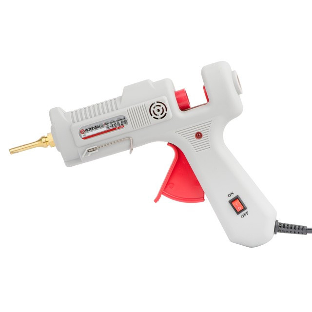 Клейовий пістолет INTERTOOL RT-1105, клейовий пістолет 215-230°C, пістолет для клейових стрижнів 10.8-11.5 мм