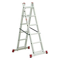 Драбина-платформа алюмінієва багатофункціональна, драбина на 5 положень INTERTOOL LT-0027, фото 3