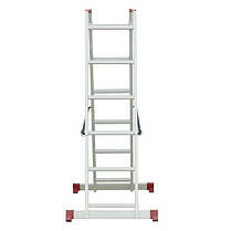 Драбина-платформа алюмінієва багатофункціональна, драбина на 5 положень INTERTOOL LT-0027, фото 4