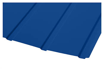 Профнастил стіновий ПС-8, Колір RAL 5005 Сигнальний синій (глянець).