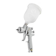 Пневматичний фарбопульт LVMP, фарбопульт з верхнім пластиковим бачком INTERTOOL PT-0115,  малярний фарбопульт