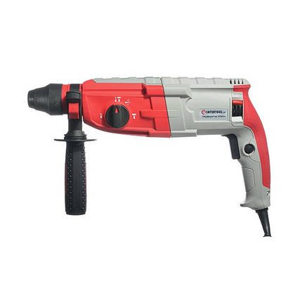 Перфоратор 1000 Вт, 3.5 Дж, 0-1300 об/хв, 0-5100 уд/хв, 3 режими, SDS plus INTERTOOL DT-0185, фото 1