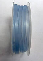 Каучук плоский блакитний напівпрозорий 5*2 мм