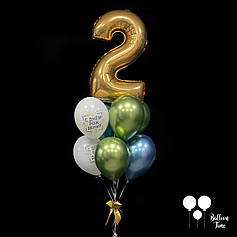 Фонтан на День Народження з цифрою 2