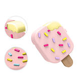 Чохол для навушників AirPods 1/2 Ice Cream (морозиво ескімо) рожевий, фото 3