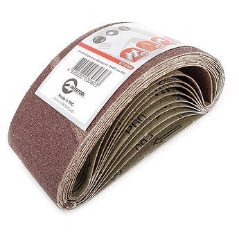 Стрічка шліфувальна 75*457 мм, зерно 60, уп. 10 шт INTERTOOL BT-0306