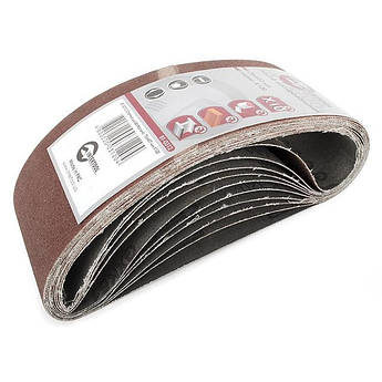 Стрічка шліфувальна 75*457 мм, зерно 120, уп. 10 шт INTERTOOL BT-0312