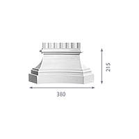 База колонны из гипса, гипсовая база для колонны б-121 (пилястры)