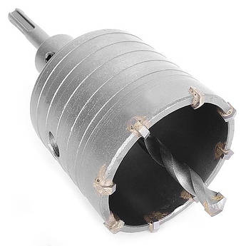 Комплект: свердло корончасте по бетону 65 мм + перехідник SDS Plus 100 мм INTERTOOL SD-7065