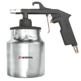 Пістолет піскоструминний INTERTOOL PT-0705, піскоструминний пістолет 6 мм форсунка, пістолет для очищення поверхонь