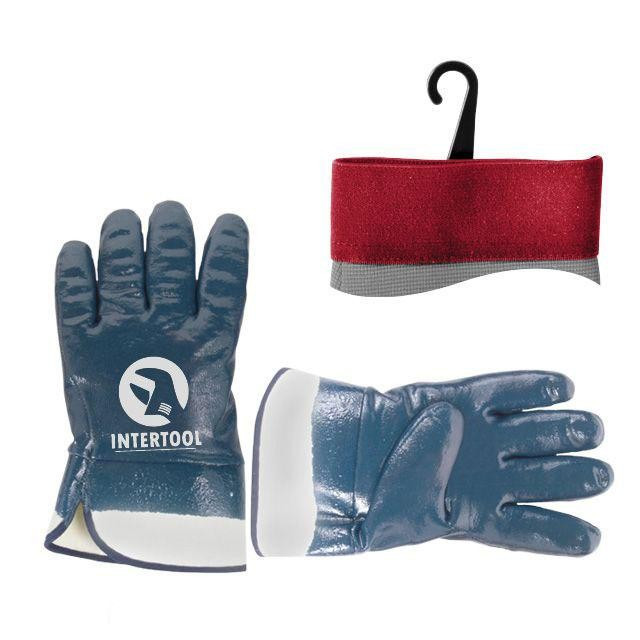Рукавичка захисна з нітриловим покриттям INTERTOOL SP-0001W Захисні рукавички, фото 1
