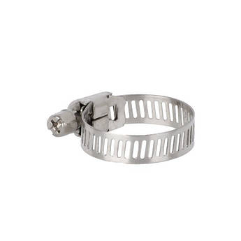 Хомут нержавіюча сталь 8 мм D 14-27 мм INTERTOOL TC-1014 al