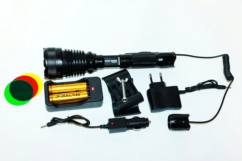 Ліхтарик піддульний Police BL-Q 2800 — T6 (для мисливців), фото 1