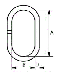 Ланка овальне для строп А343 16-8 , 11,2 t., фото 3