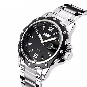 Класичні чоловічі годинники Skmei(Скмей) 0992 S ROBBY STEEL BLACK