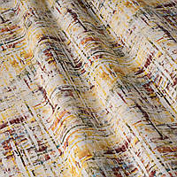 Тканина для штор, подушок натуральна бавовна коричнева абстракція