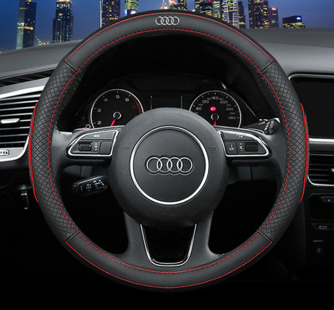 Чохол обплетення Circle Cool на кермо для автомобіля Audi з логотипом