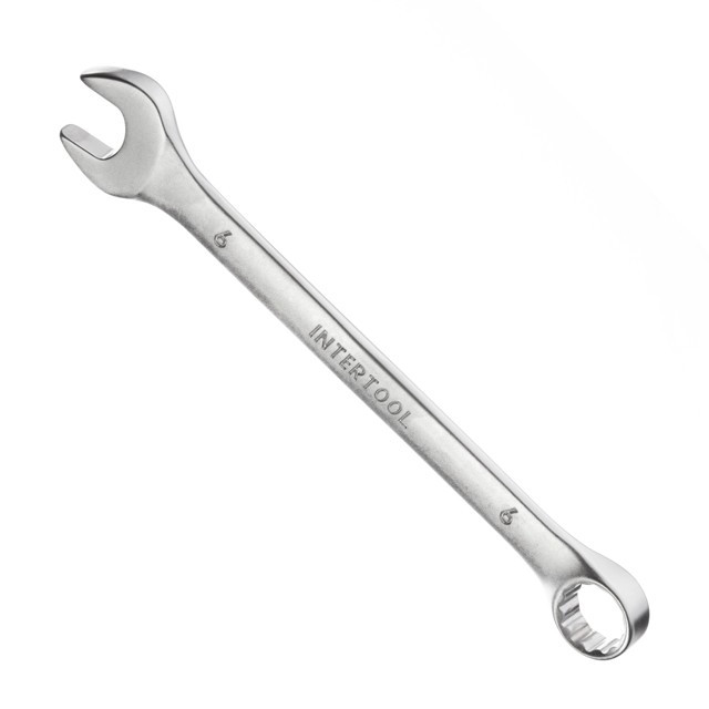 Ключ комбінований 6 мм CrV INTERTOOL HT-1206 pwtl