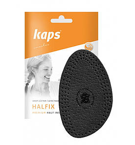 Шкіряні напівустілки для модельного взуття на підборах (чорні) - Kaps Halfix Black