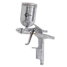 Фарбопульт пневматичний HP MINI, форсунка 0.5мм, верхній металевий бачок 200мл, 5бар INTERTOOL PT-0303 pwtl