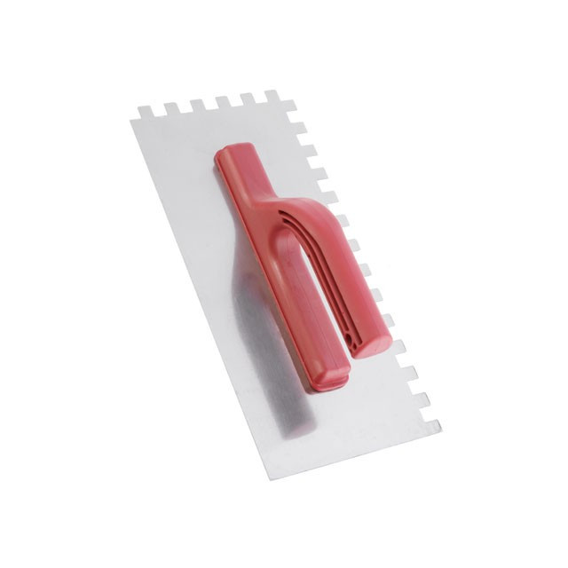Затирачка стальова оцинкована 280*130 мм, 10*10 мм INTERTOOL KT-0007 pwtl