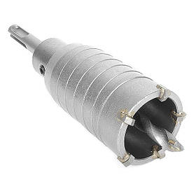 Комплект: свердло корончасте по бетону 40 мм + перехідник SDS Plus 100 мм INTERTOOL SD-7040 pwtl