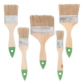 Набір пензлів флейцевих 25, 38, 50, 76, 102 мм, 5 од. INTERTOOL KT-1005 pwtl