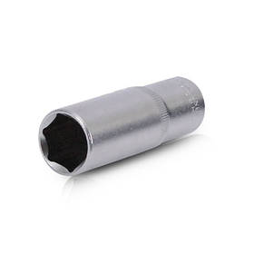 Головка шестигранна подовжена 1/2", 19 ммx78м Cr-V INTERTOOL ET-0119