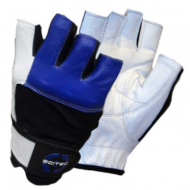 Атлетичні рукавички Scitec Nutrition Glove Scitec - Blue Style