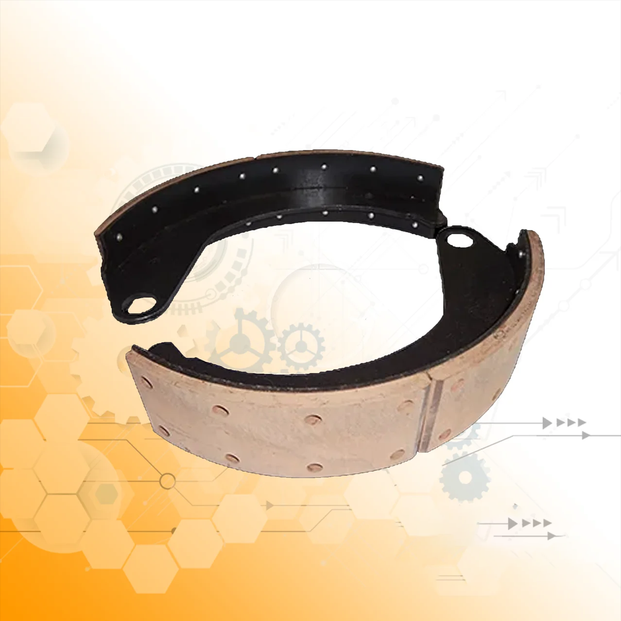 Колодка переднього гальма в зборі ГАЗ-3307/ГАЗ-4301 /4301-3501090, фото 1