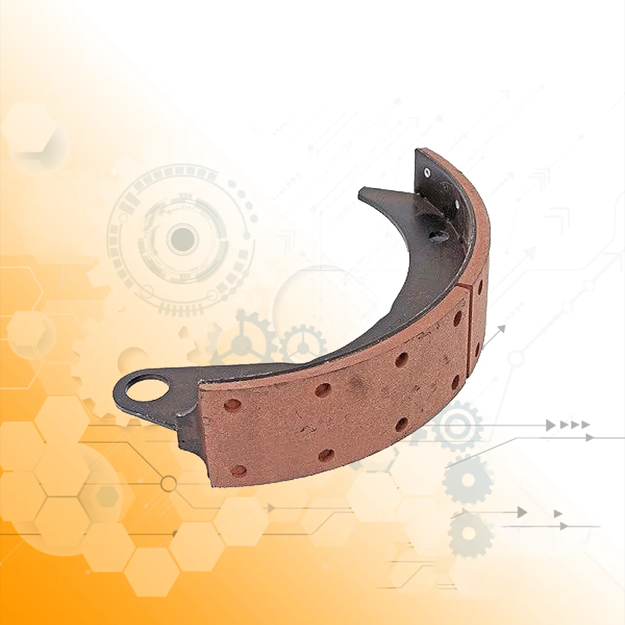 Колодка заднього гальма в складі ГАЗ-66, фото 1