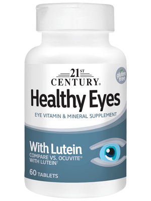 Харчова добавка 21st Century Healthy Eyes with Lutein 60 Tabs, фото 1