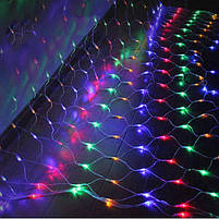 Гірлянда Сітка 192LED 2x2м Мікс (різнобарвна).Заглушка., фото 2