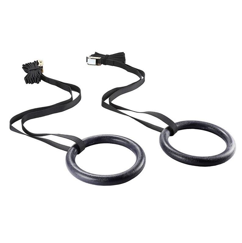 Кільця гімнастичні для кросфіту/гімнастики та шведської стінки з регулюванням пластмасові Profi (MS 1553), фото 1