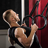 Кільця гімнастичні для кросфіту/гімнастики та шведської стінки з регулюванням пластмасові Profi (MS 1553), фото 4