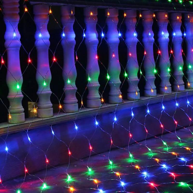 Гірлянда Сітка 120LED 1,5x1,5м Мікс (різнобарвна), заглушка.
