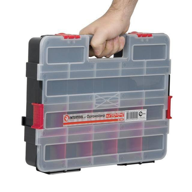 Органайзер 14.5 " 375 * 290 * 67мм INTERTOOL BX-4021 Органайзери для речей, фото 1