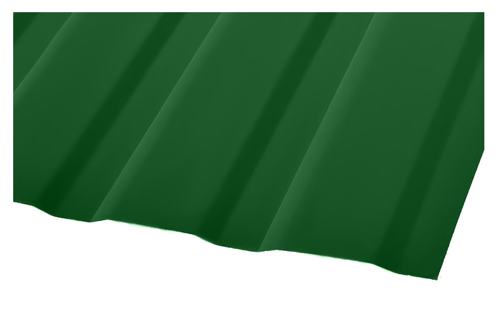 Профнастил стеновой ПС-10, RAL 6002 Цвет Лиственно-зеленый (глянец). - фото 1 - id-p1202910464