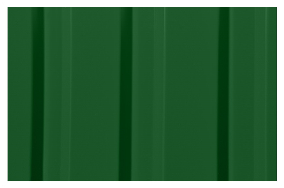 Профнастил стеновой ПС-10, RAL 6002 Цвет Лиственно-зеленый (глянец). - фото 2 - id-p1202910464