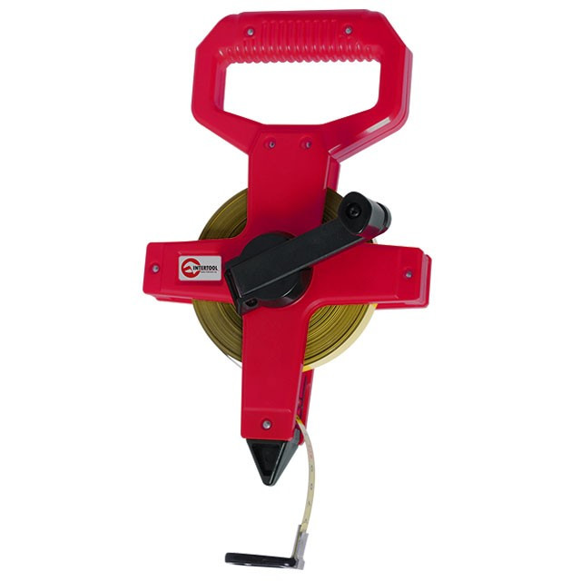 Рулетка геодезична з металевим полотном 50 м INTERTOOL MT-0555, фото 1