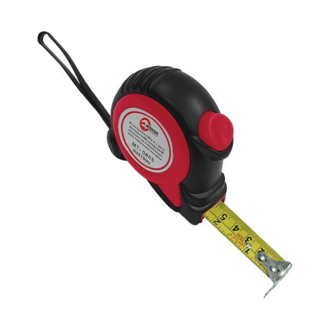 Рулетка 2 м з автоматичним блокуванням полотна INTERTOOL MT-0802, фото 1