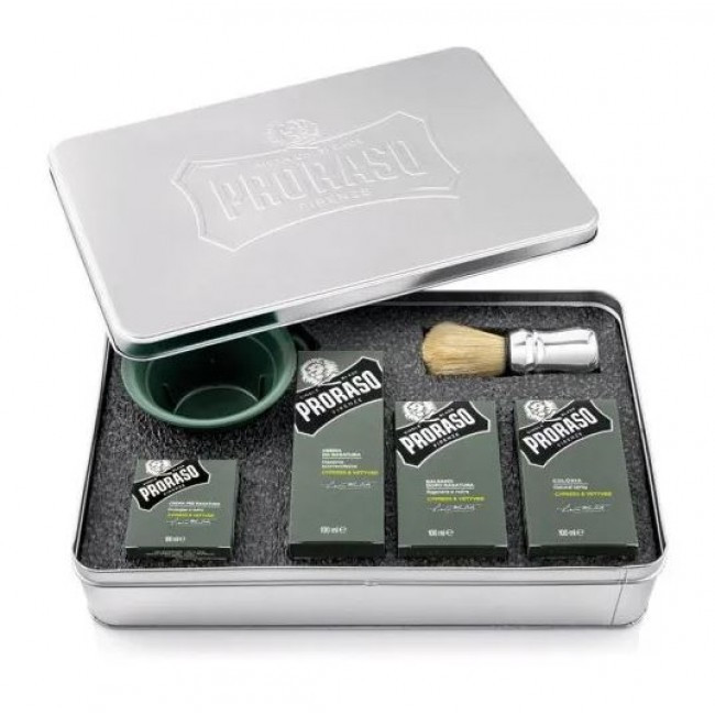 Подарунковий набір Proraso Cypress & Vetyver Shaving Set Metal
