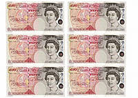 Вафельная картинка деньги "Фунты стерлингов"