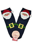 Шкарпетки дітям новорічні із Санта Клаусом