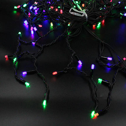 Xmas гірлянда LED 120 3.3Line Short curtain(Бульбашки/Бахрома) M-2 Мультицветна 5 M Вул., фото 1