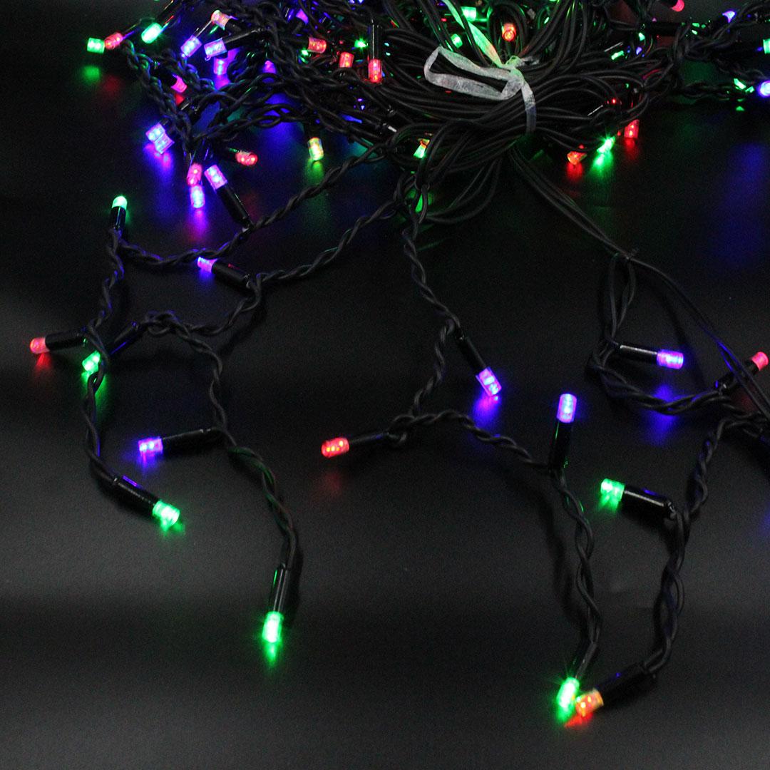 Xmas гірлянда LED 120 3.3Line Short curtain(Бульбашки/Бахрома) M-2 Мультицветна 5 M Вул.