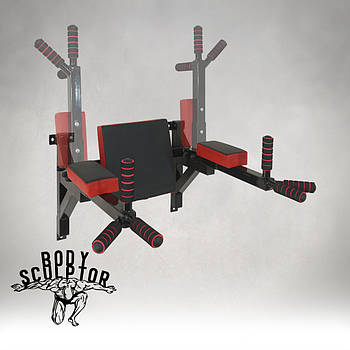 Бруси настінні, підйомні, одинарний хват - Чорні