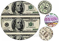 Вафельная картинка деньги "Банкноты"