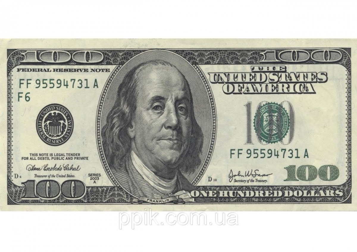 Вафельна картинка гроші "Долар США 2"