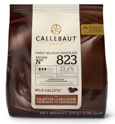 Бельгійський Молочний шоколад з натуральною ваніллю сорти Bourbon Barry Callebaut 400 грам 33,6% какао